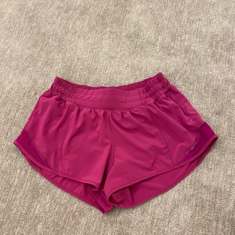 Ripened Raspberry Lululemon Hotty Hot Shorts